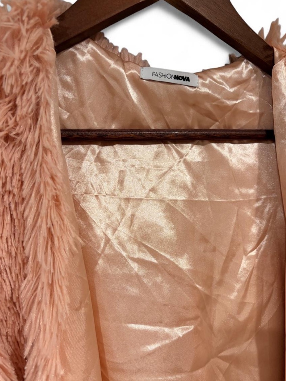 Fashion Nova Faux Fur Open Vest | Mauve Pink | O/S - Picture 7 of 8